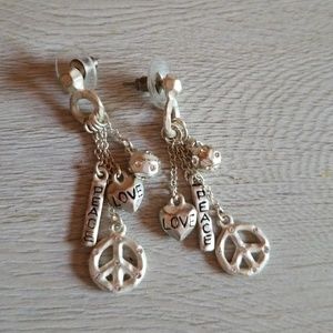 Peace Dangle Earrings